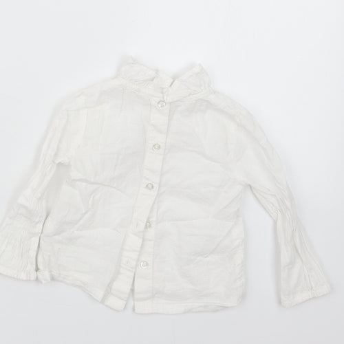 TU Girls White   Basic Button-Up Size 6-9 Months