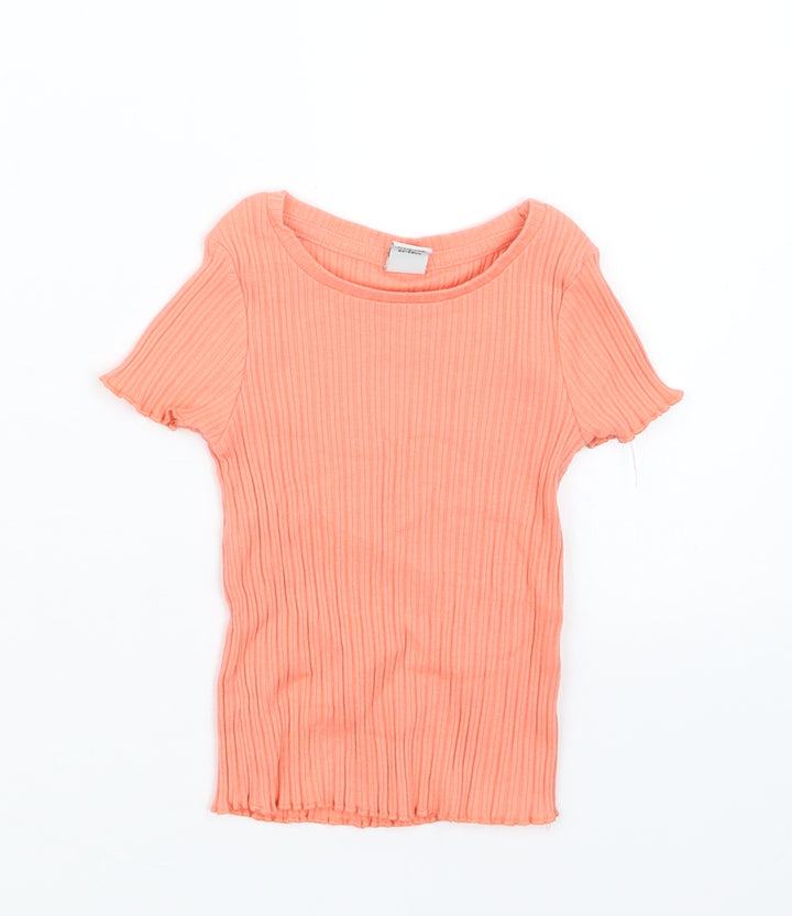 TU Girls Orange   Basic T-Shirt Size 12-18 Months
