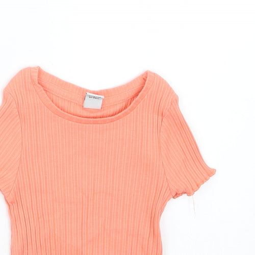 TU Girls Orange   Basic T-Shirt Size 12-18 Months