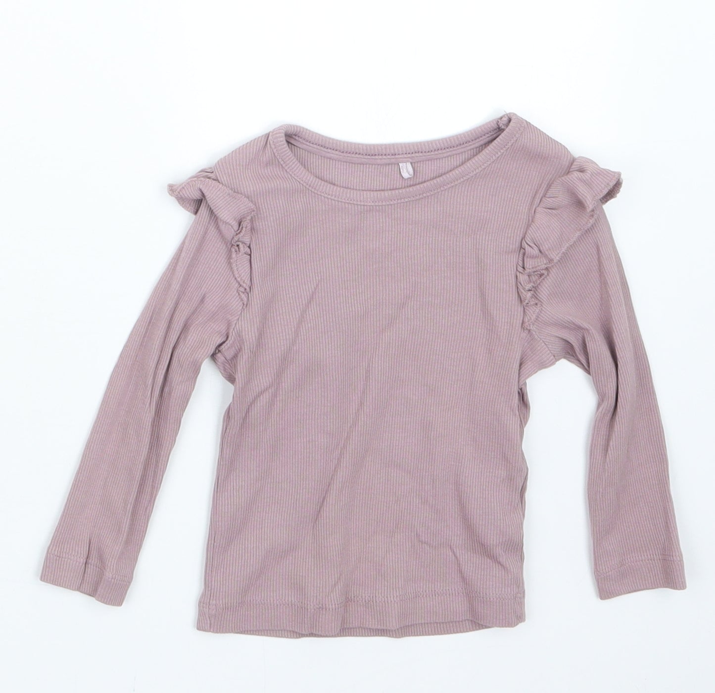 George Girls Purple   Basic T-Shirt Size 12-18 Months