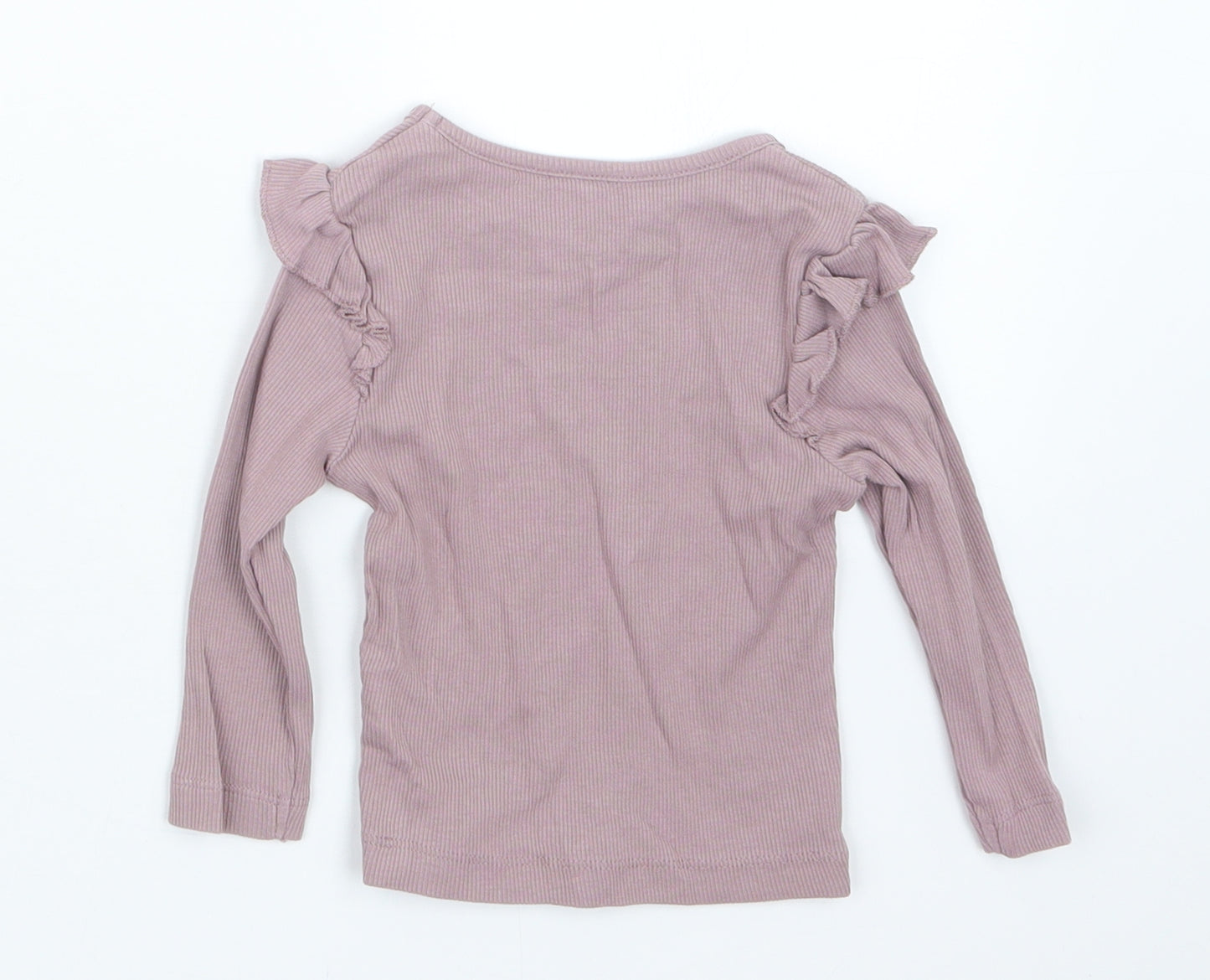 George Girls Purple   Basic T-Shirt Size 12-18 Months