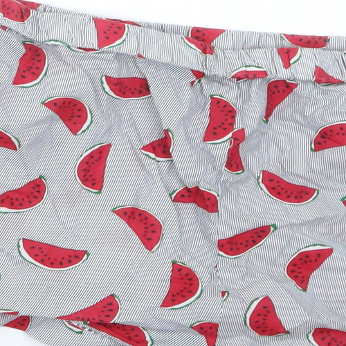 Preworn Womens Red Geometric  Hot Pants Shorts Size M