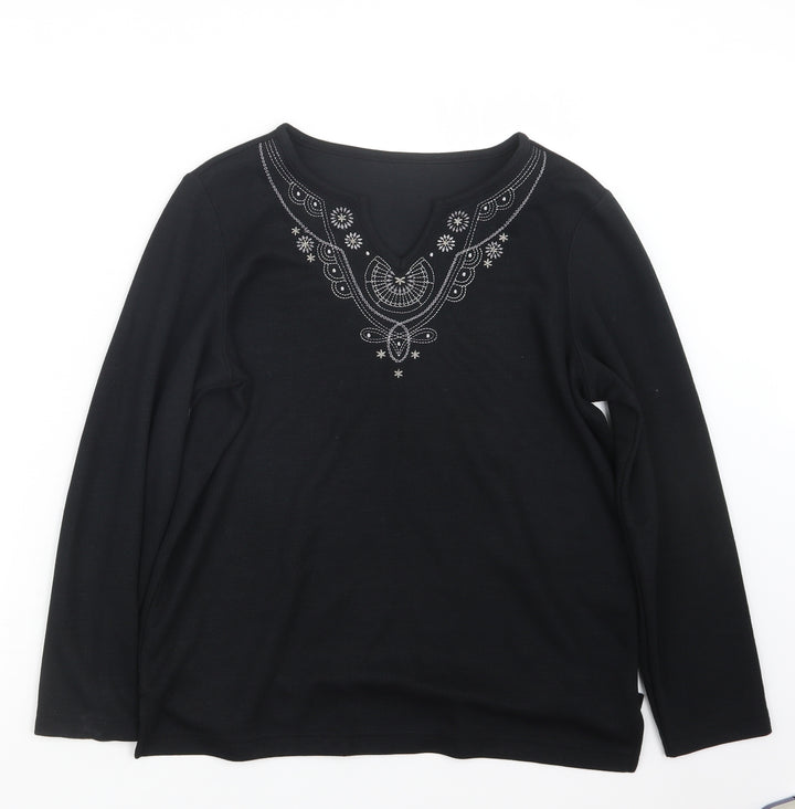BM Womens Blue Knit Pullover Jumper Size S