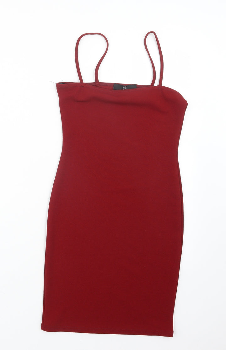 Missguided Womens Red Mini Size 4
