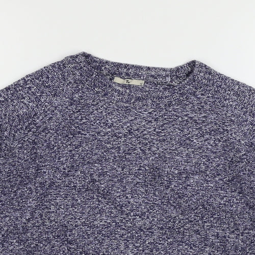 TU Womens Blue  Knit Pullover Jumper Size 14