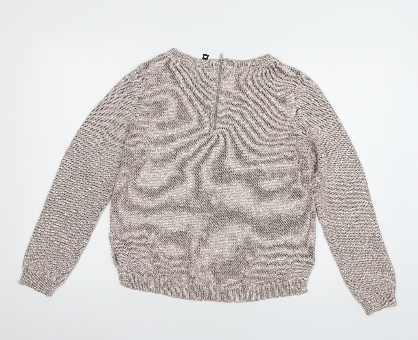 Divided by H&M Womens Pink  Knit Pullover Jumper Size 14