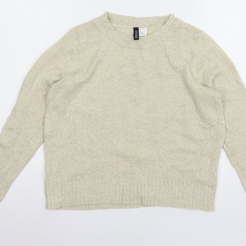 Divided Womens Beige  Knit Pullover Jumper Size XS