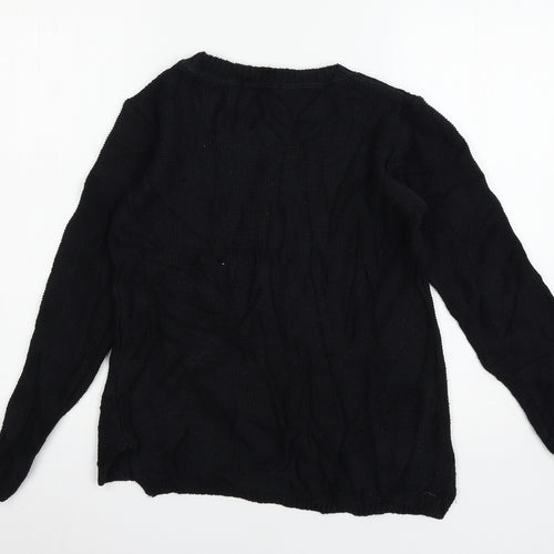 Atmosphere Womens Black  Knit Pullover Jumper Size 6