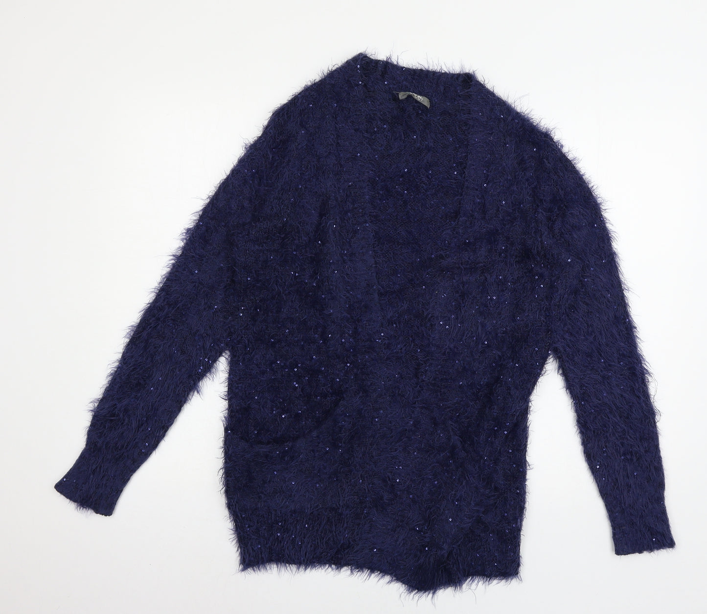 South Womens Blue  Knit Cardigan Jumper Size 12