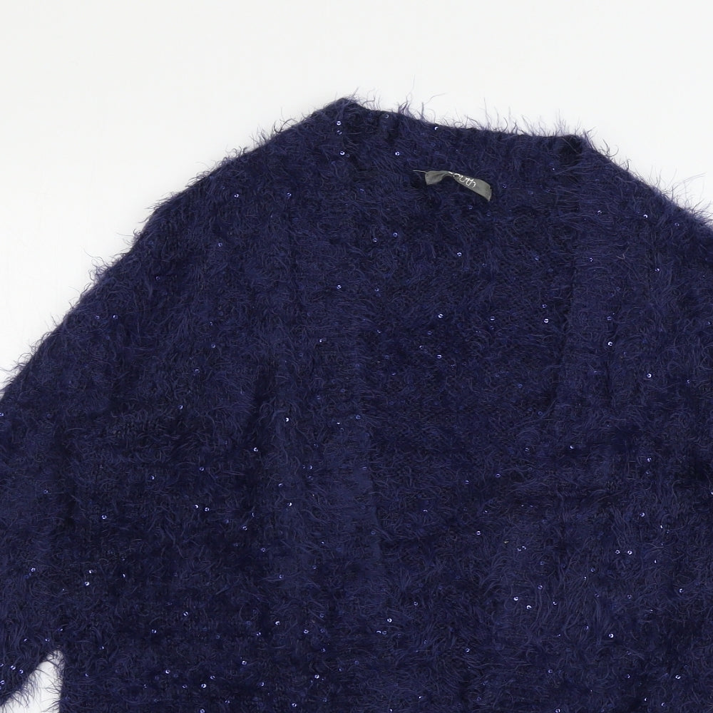 South Womens Blue  Knit Cardigan Jumper Size 12
