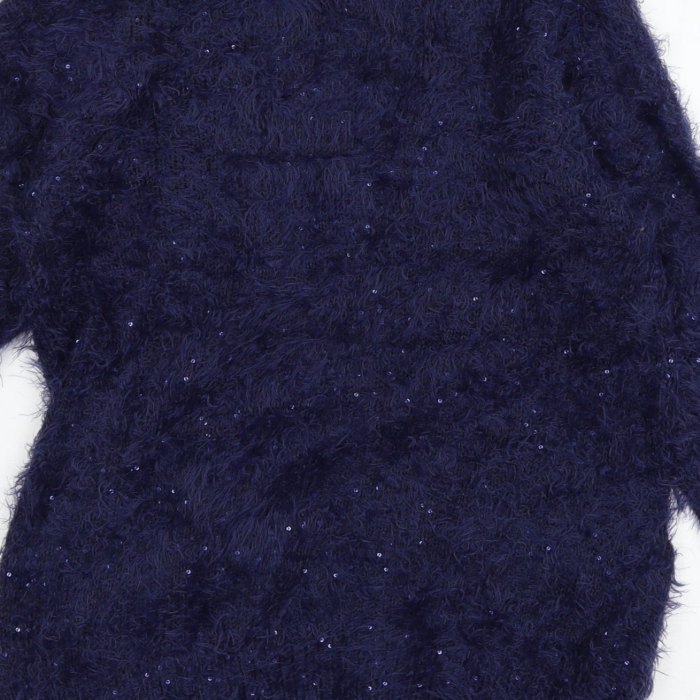 South Womens Blue  Knit Cardigan Jumper Size 12