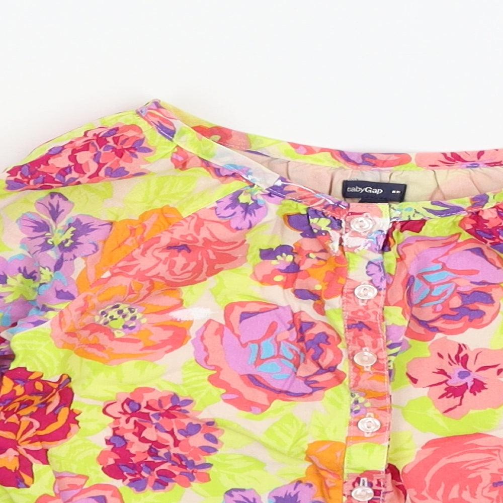 Gap Girls Multicoloured Floral  Basic Blouse Size 3 Years