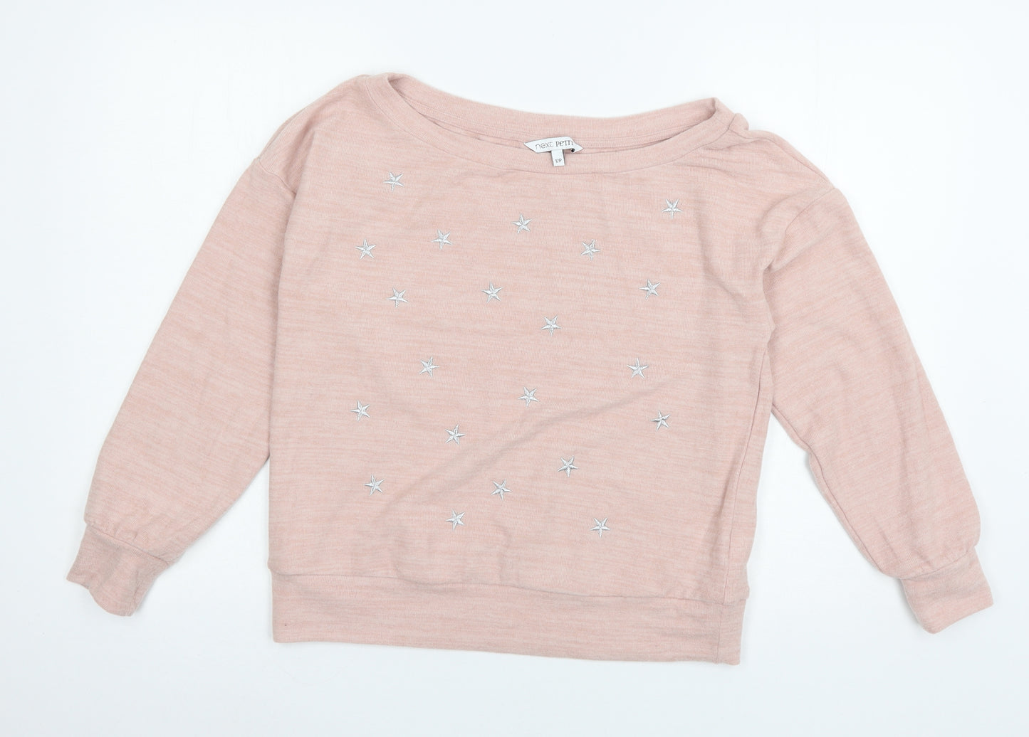 NEXT Womens Pink Geometric Jersey Pullover Sweatshirt Size 12
