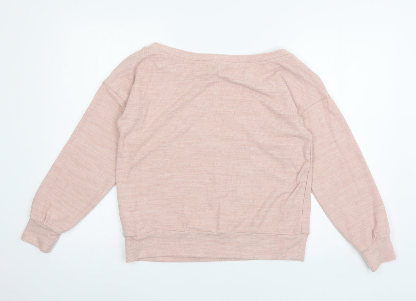NEXT Womens Pink Geometric Jersey Pullover Sweatshirt Size 12