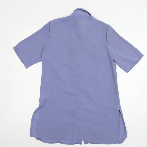 Award Womens Blue   Basic Button-Up Size 12
