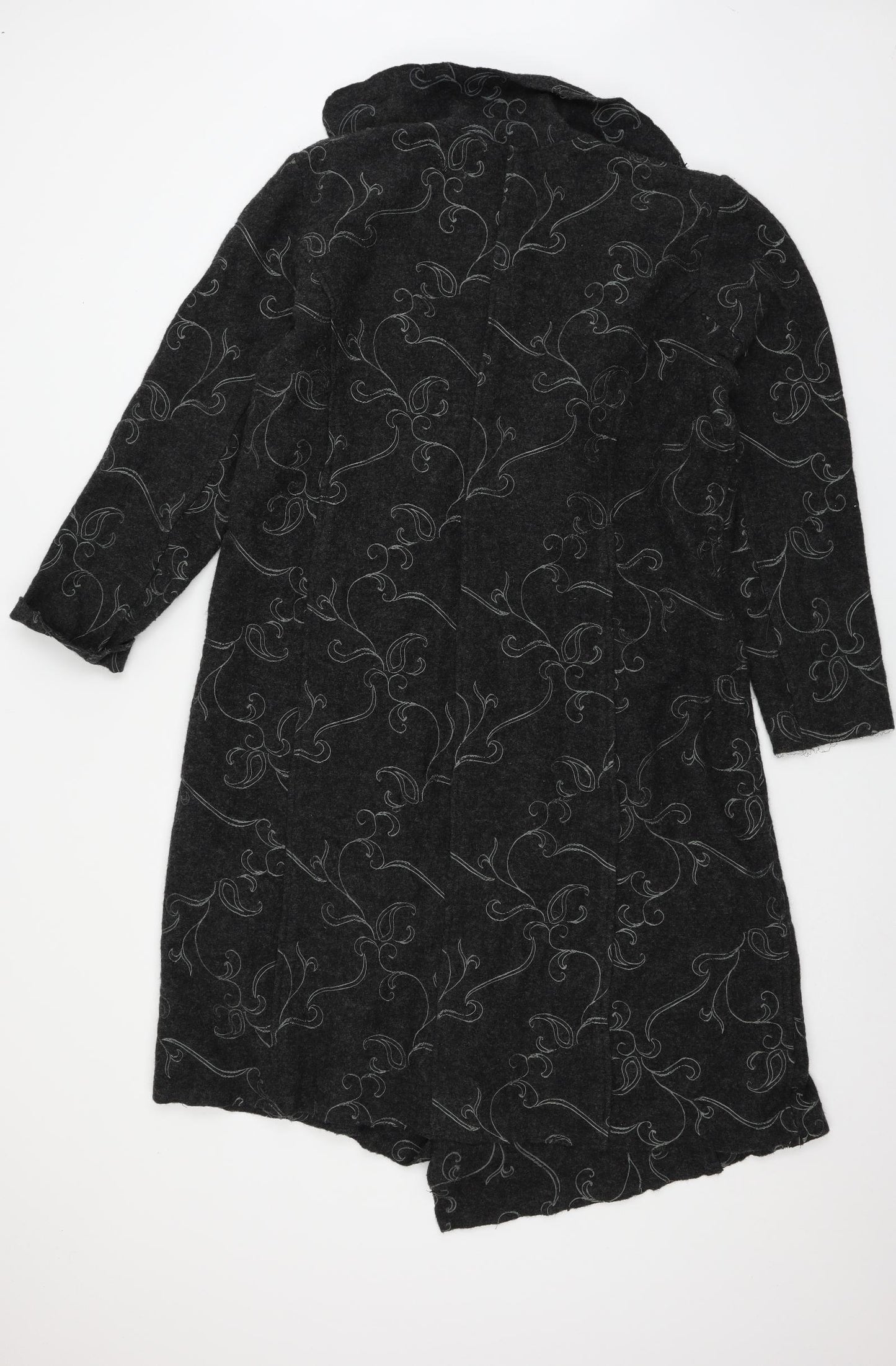 EAST Womens Grey   Overcoat Coatigan Size 18