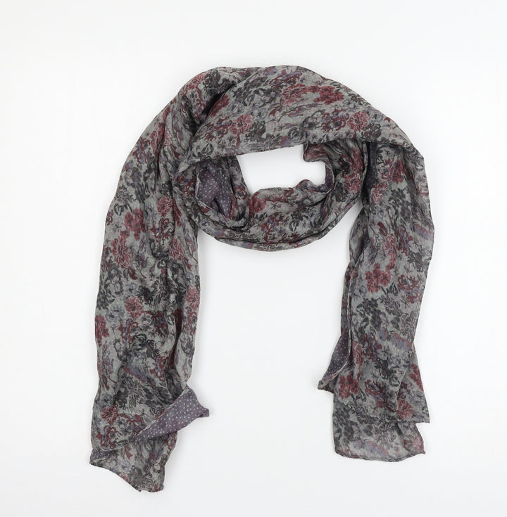 Preworn Womens Purple Floral Scarf