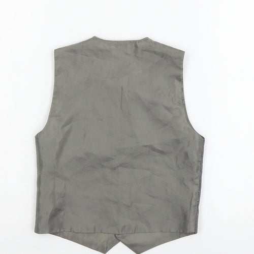 Preworn Boys Grey   Jacket Waistcoat Size 5-6 Years