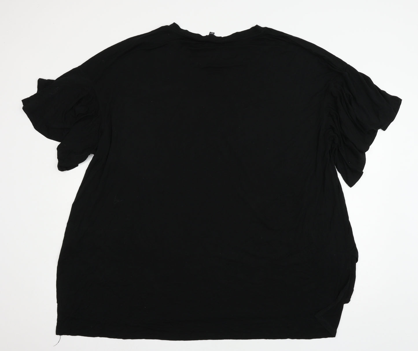 Simply Be Womens Black  Jersey Basic T-Shirt Size 26
