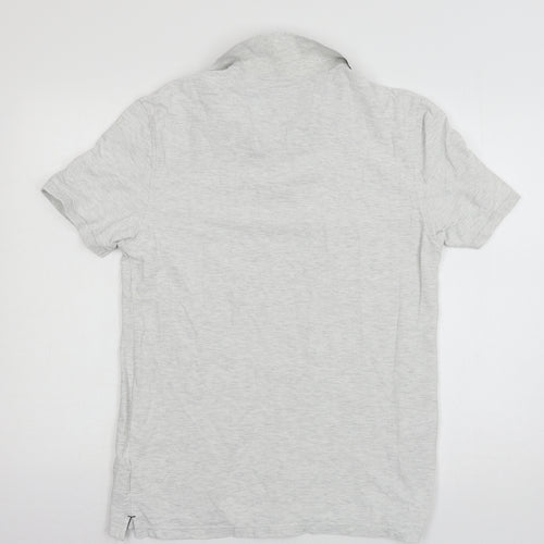 Marks and Spencer Mens Grey  Jersey  Polo Size M