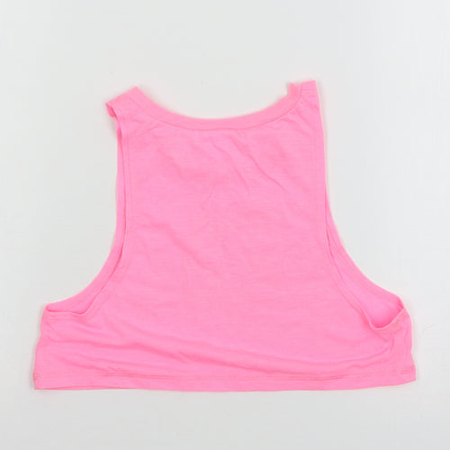 Lonsdale Girls Pink  Jersey Basic Tank Size 7-8 Years