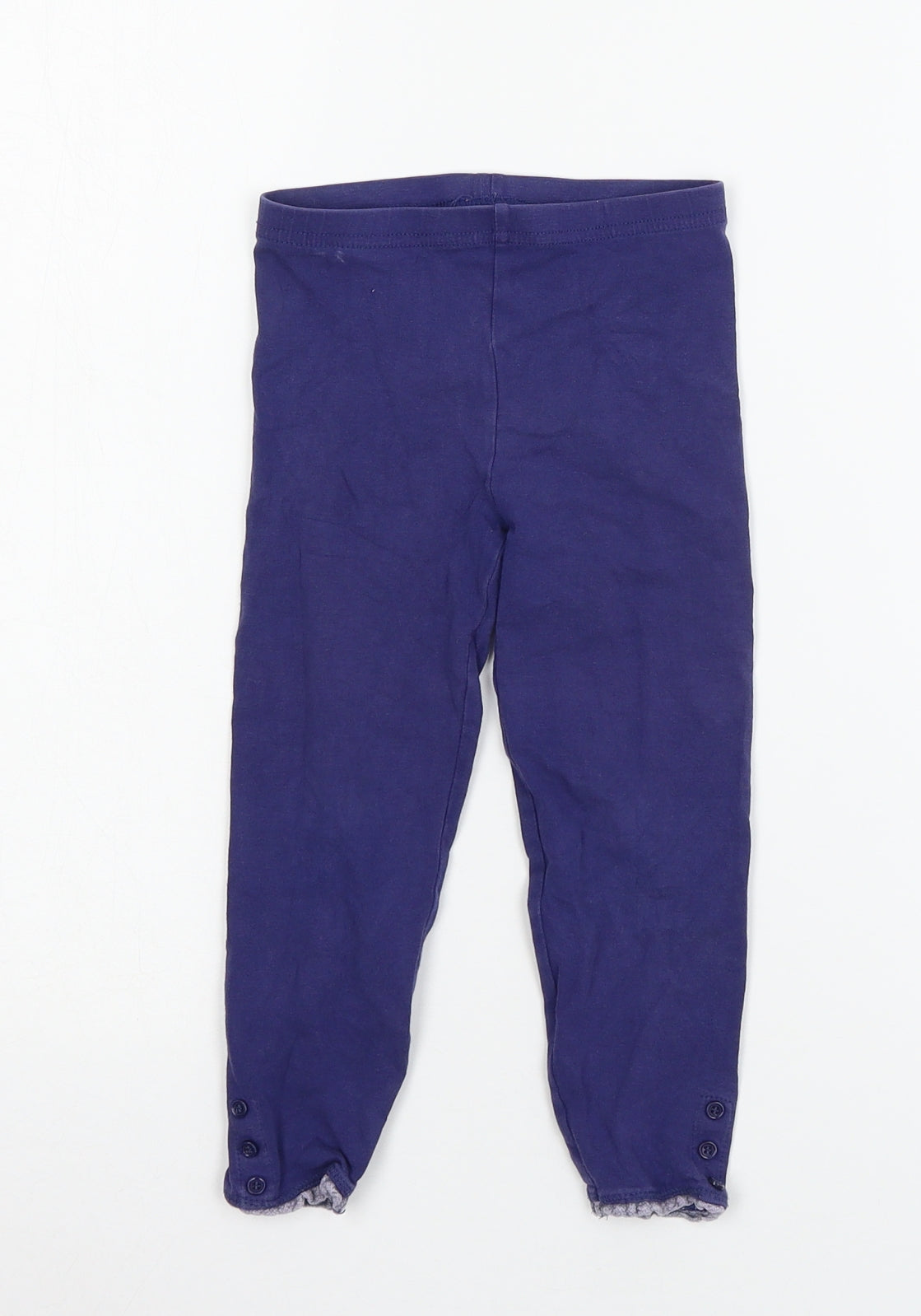 Matalan Girls Blue  Jersey Jogger Trousers Size 3-4 Years