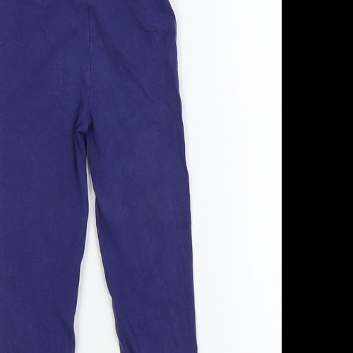 Matalan Girls Blue  Jersey Jogger Trousers Size 3-4 Years