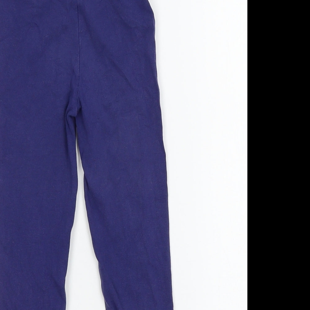 Matalan Girls Blue  Jersey Jogger Trousers Size 3-4 Years