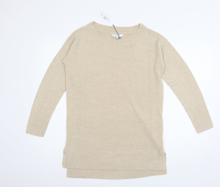 Principles Womens Beige Knit Pullover Jumper Size 8