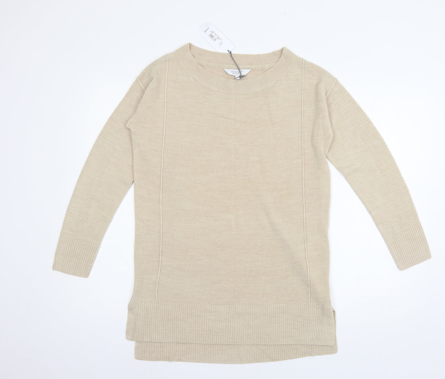 Principles Womens Beige  Knit Pullover Jumper Size 8