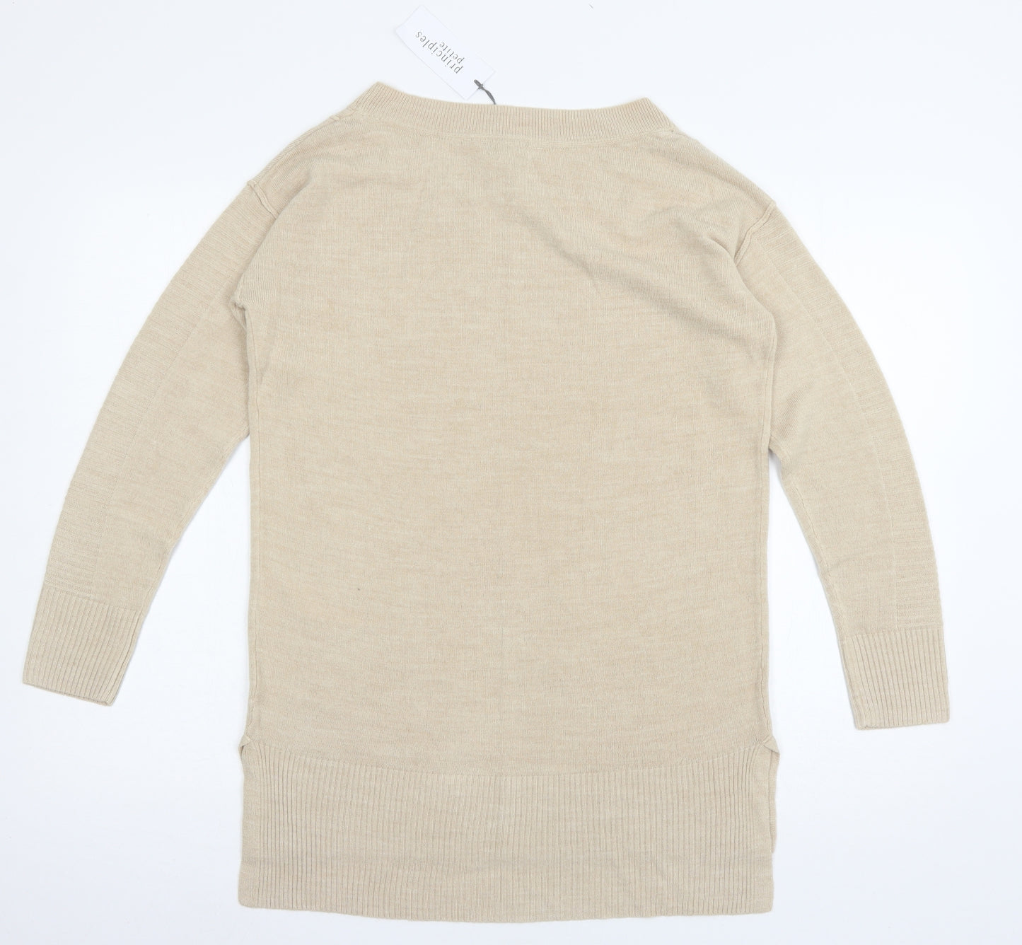 Principles Womens Beige  Knit Pullover Jumper Size 8