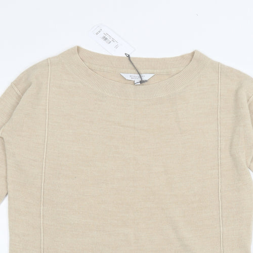 Principles Womens Beige  Knit Pullover Jumper Size 8