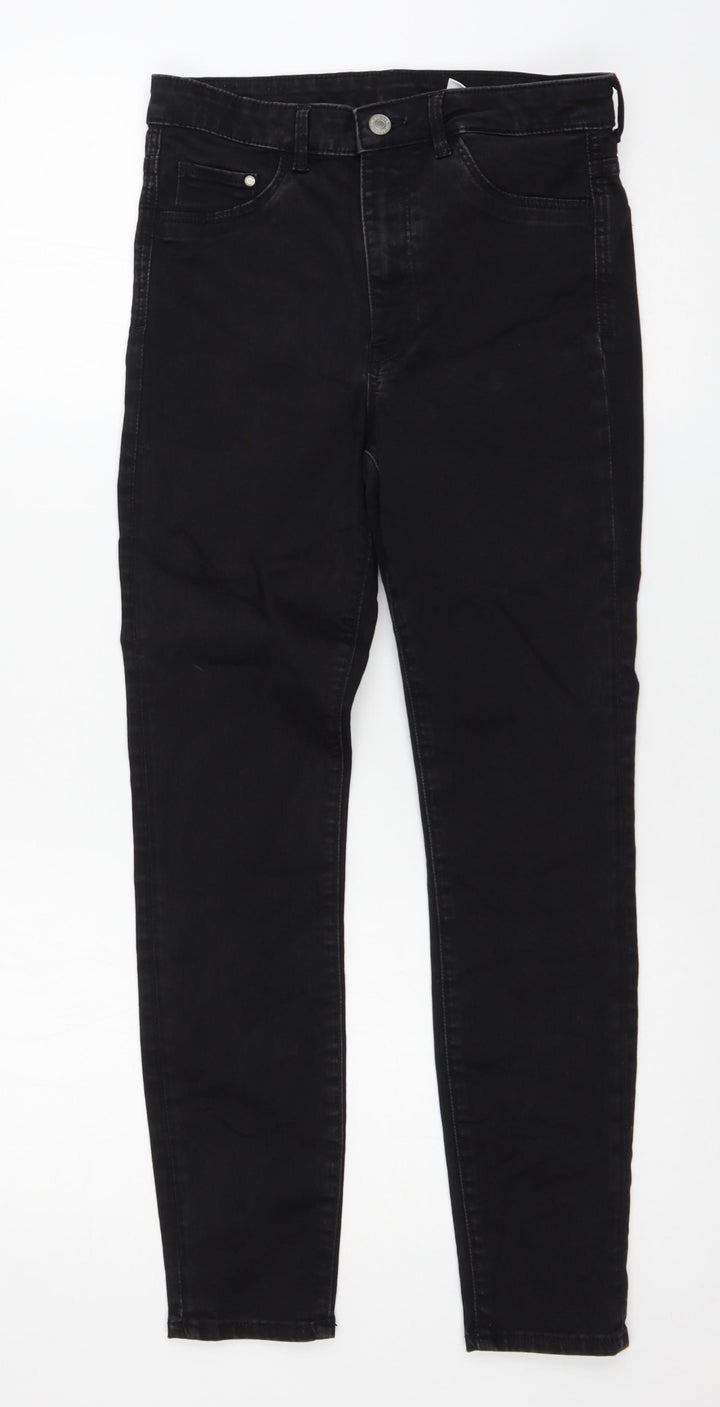 H&M Womens Black  Denim Skinny Jeans Size 27 in L30 in