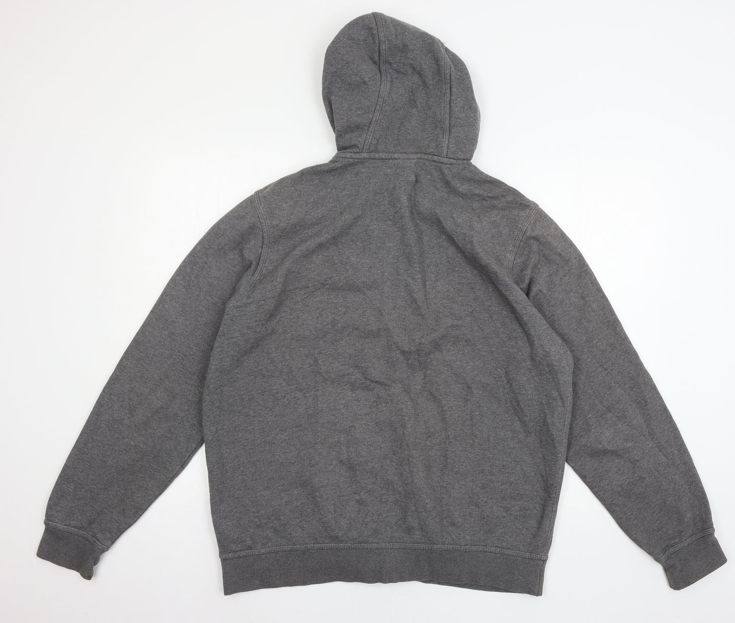 Nike Mens Grey  Jersey Full Zip Hoodie Size L