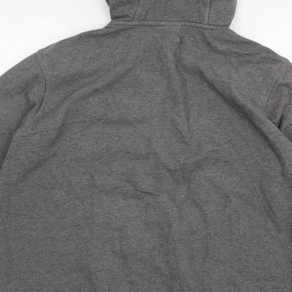 Nike Mens Grey  Jersey Full Zip Hoodie Size L