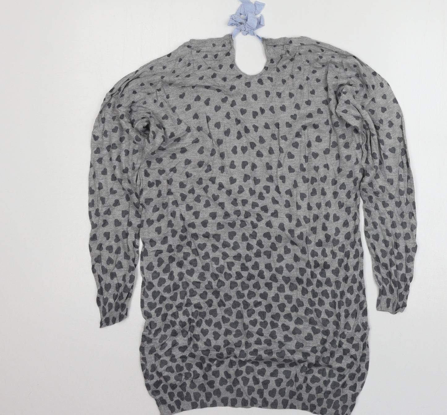 George Womens Pink Geometric Knit Pullover Jumper Size 10