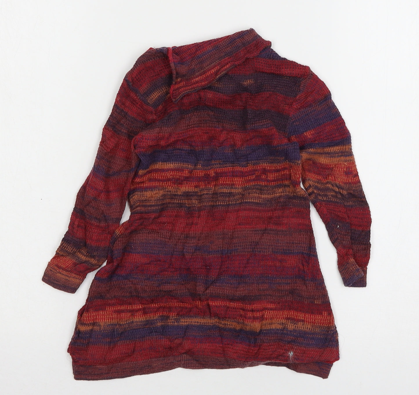 NEXT Girls Multicoloured Striped Knit Jumper Dress  Size 12-18 Months