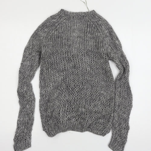 Dorothy Perkins Womens Grey  Knit Cardigan Jumper Size 6