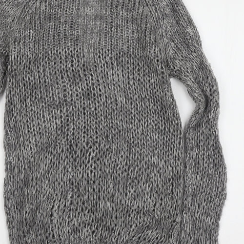 Dorothy Perkins Womens Grey  Knit Cardigan Jumper Size 6