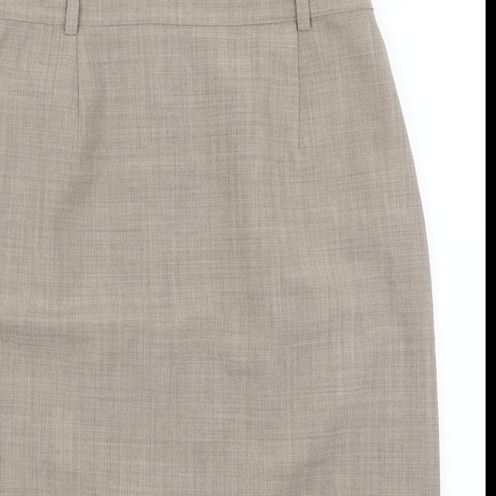 Afibel Womens Brown   Straight & Pencil Skirt Size 14