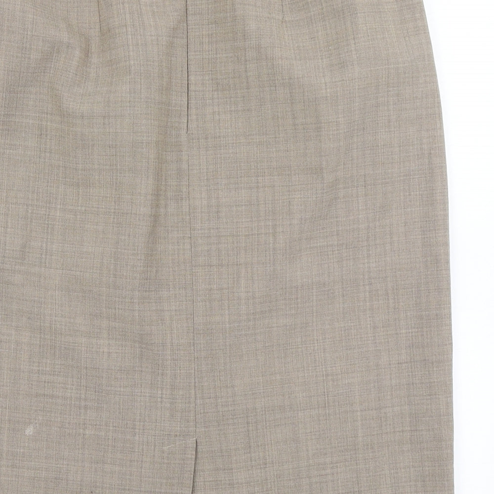 Afibel Womens Brown   Straight & Pencil Skirt Size 14