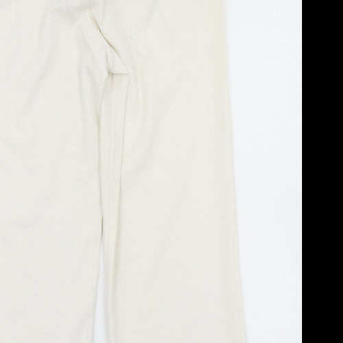 New look  Womens White   Dress Pants Trousers Size 10 L20 in