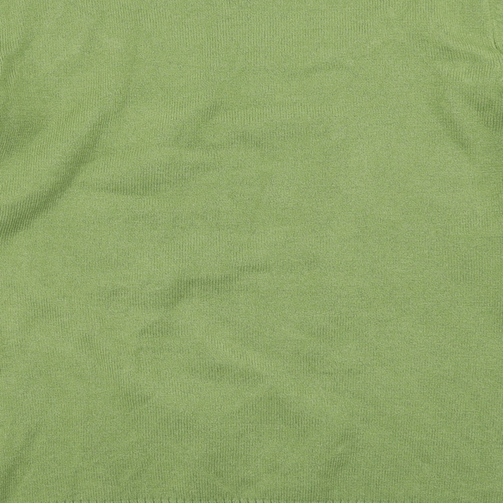 The Stock Shop Womens Green  Knit Pullover Jumper Size L