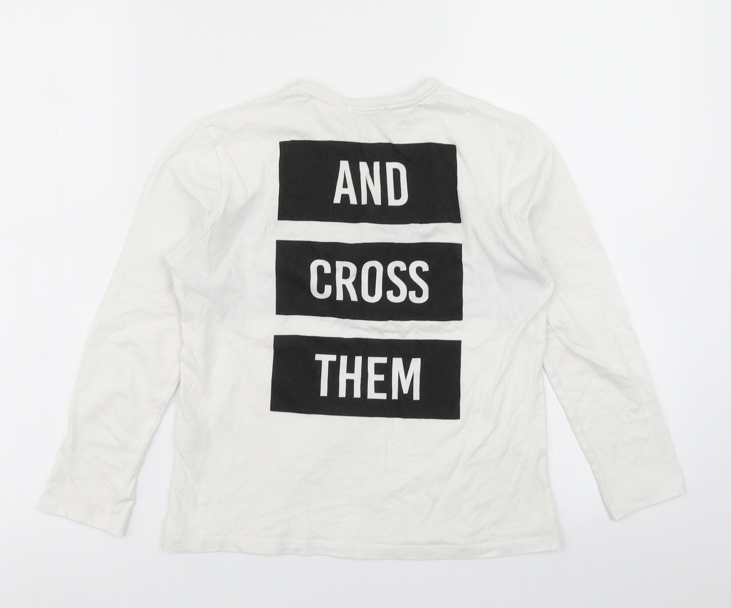 Zara Boys White   Basic T-Shirt Size 8 Years