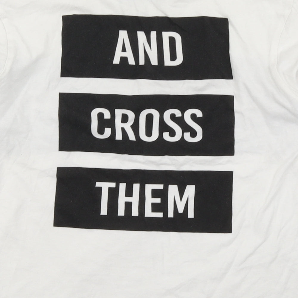 Zara Boys White   Basic T-Shirt Size 8 Years