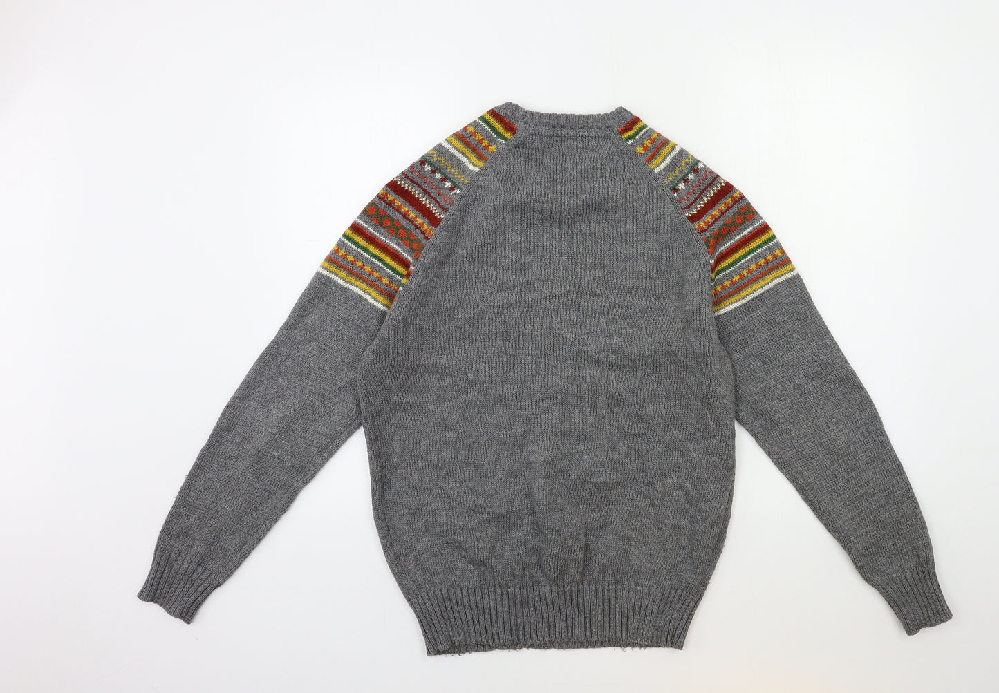 Cedar Wood State Mens Grey  Knit Pullover Jumper Size S