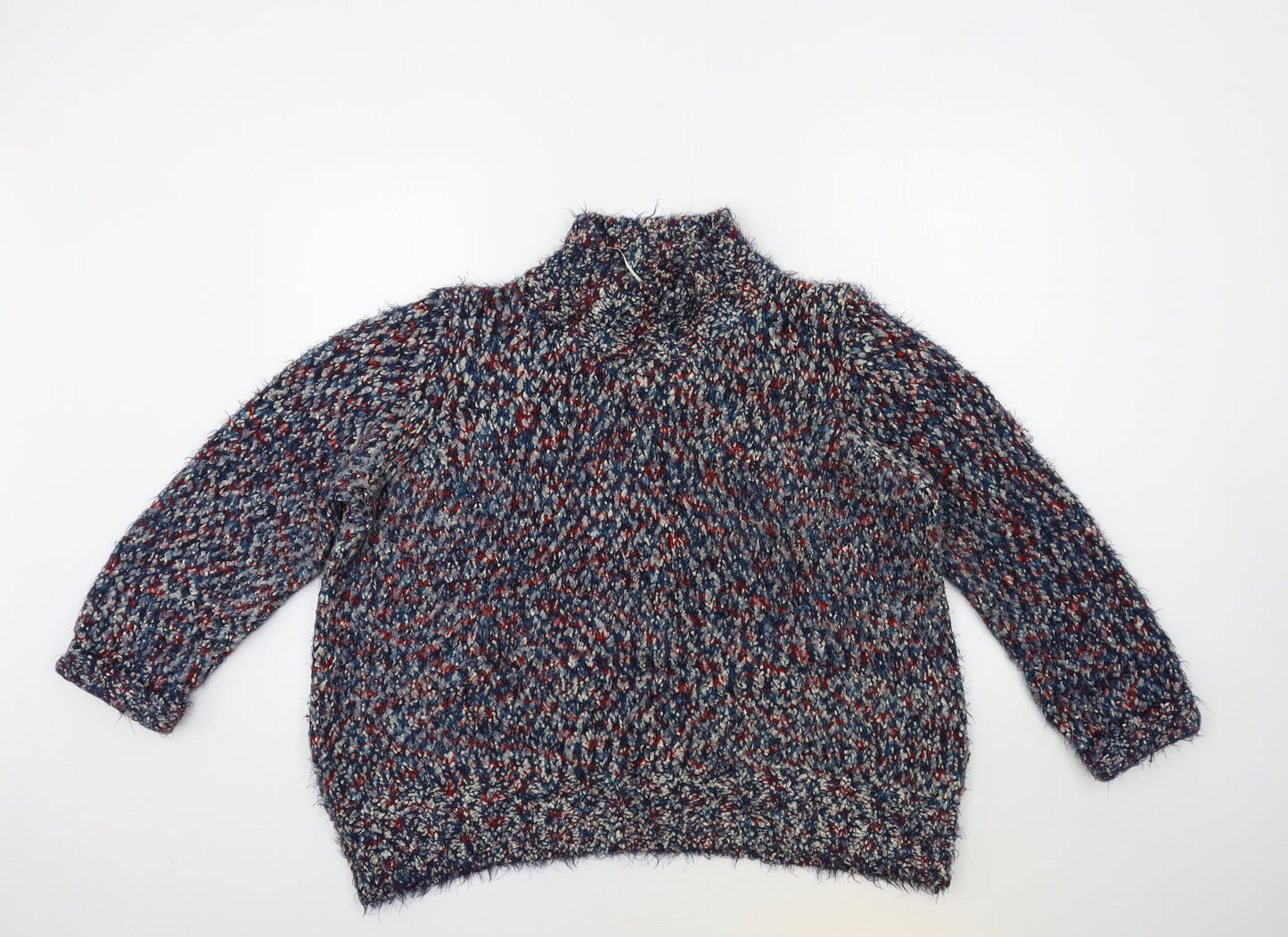 TU Womens Blue  Knit Pullover Jumper Size 20