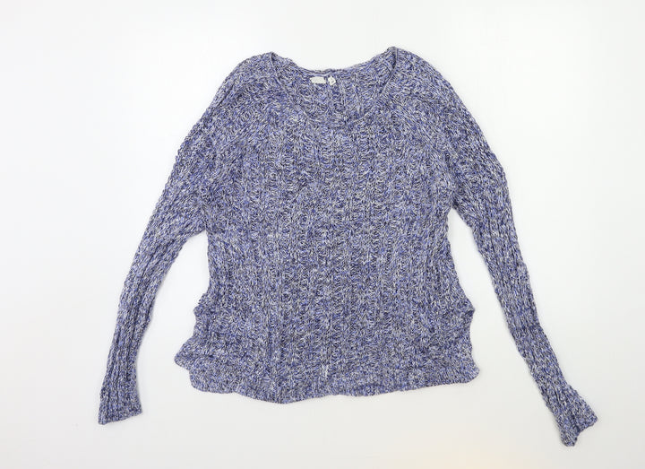Gap Womens Blue Knit Pullover Jumper Size M