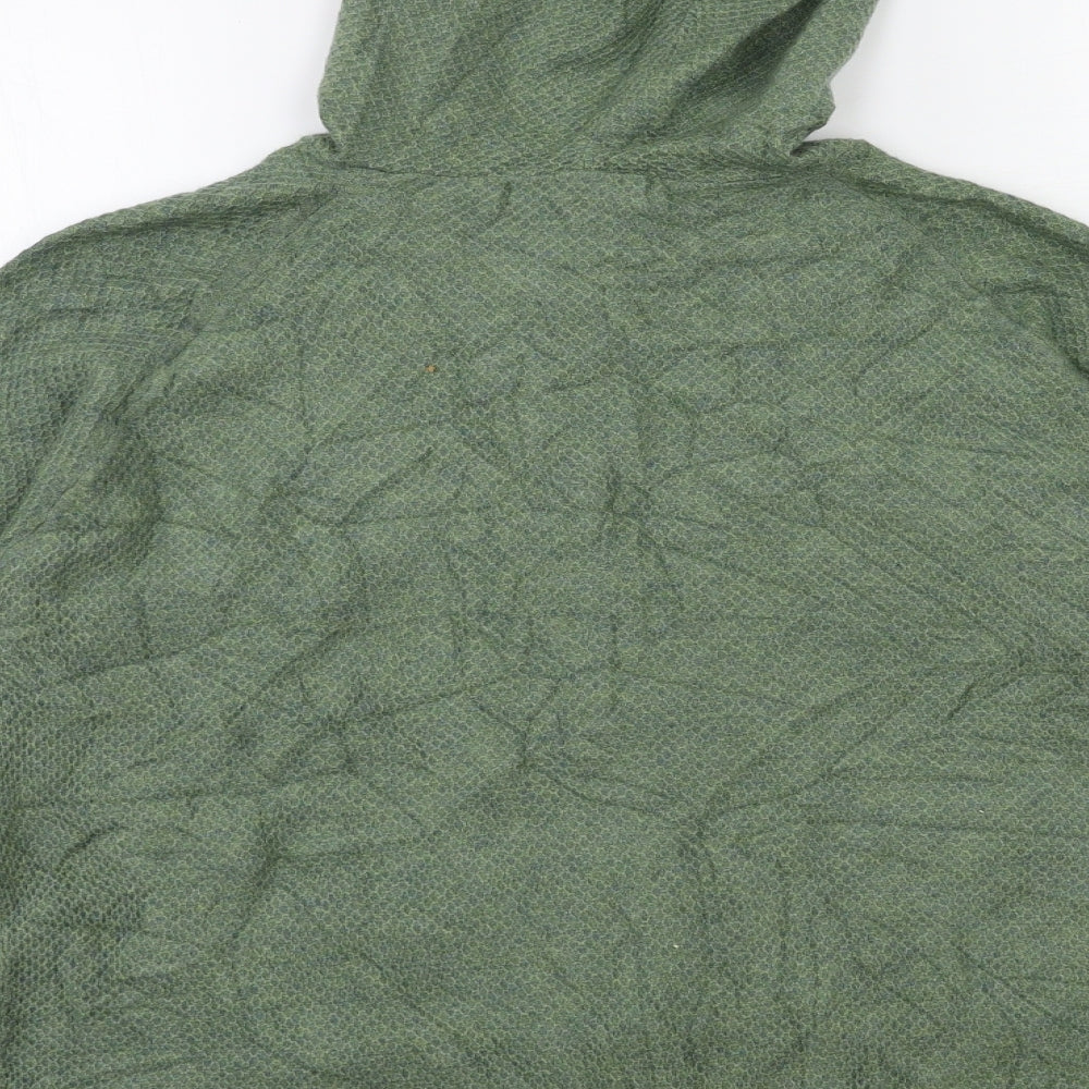 Marks and Spencer Womens Green Geometric Knit Cardigan Jumper Size M