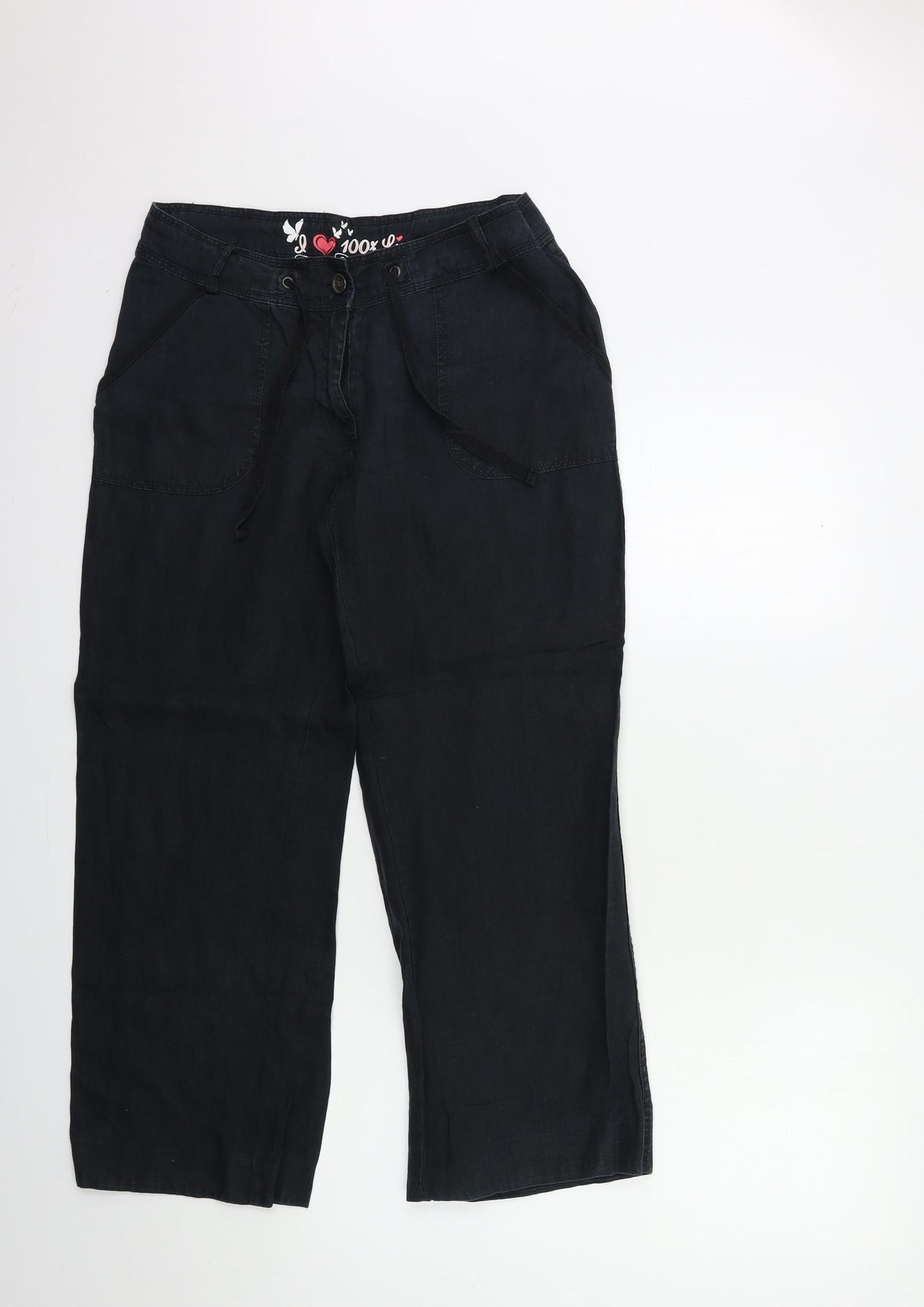 Atmosphere Womens Black   Trousers  Size 10 L28 in
